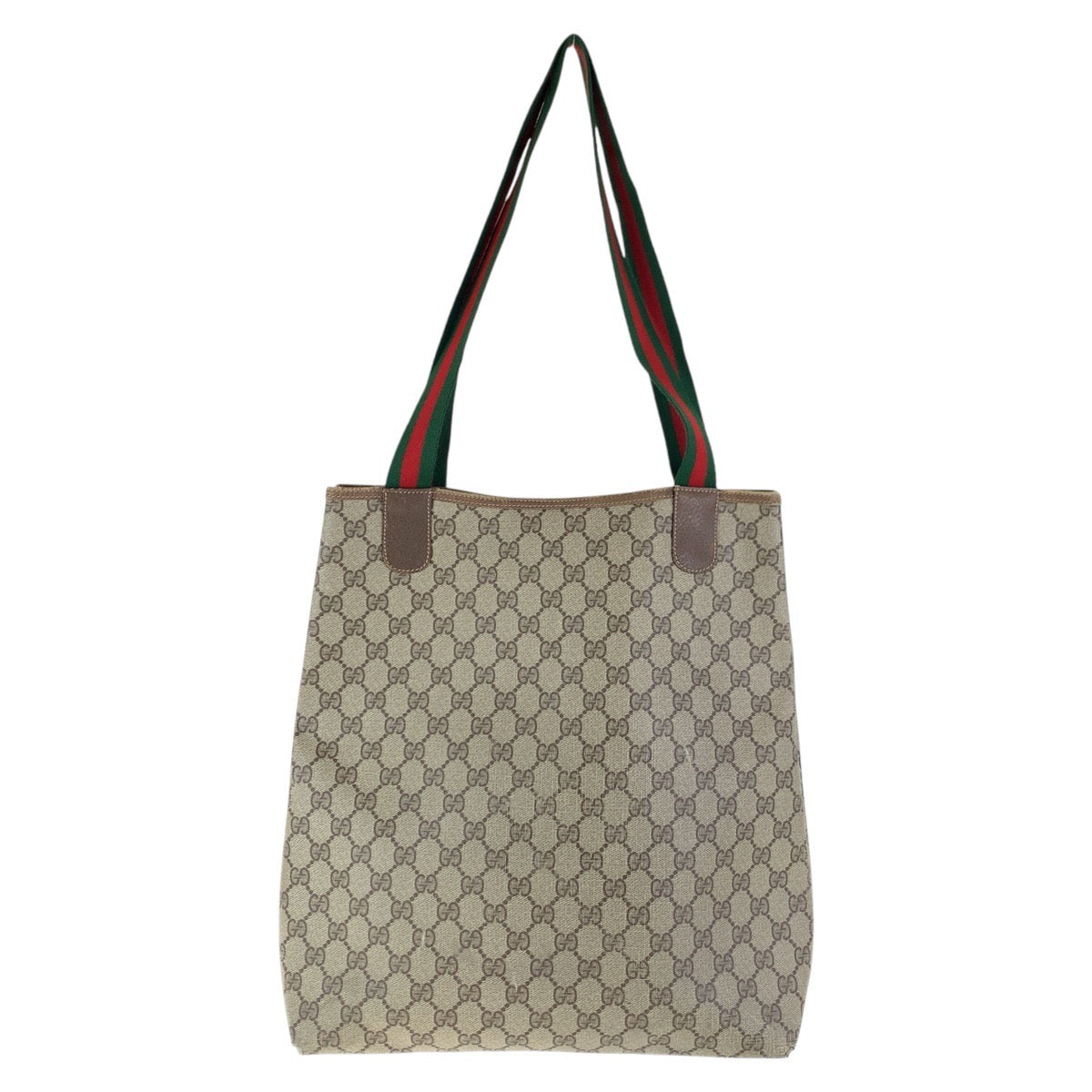 16210
GUCCI グッチ ヴィンテージ オールドグッチ シェリーライン インターロッキング ブラウン GGスプリームキャンバス / レザー 89 02 003 トートバッグ ショルダーバッグ  レディース