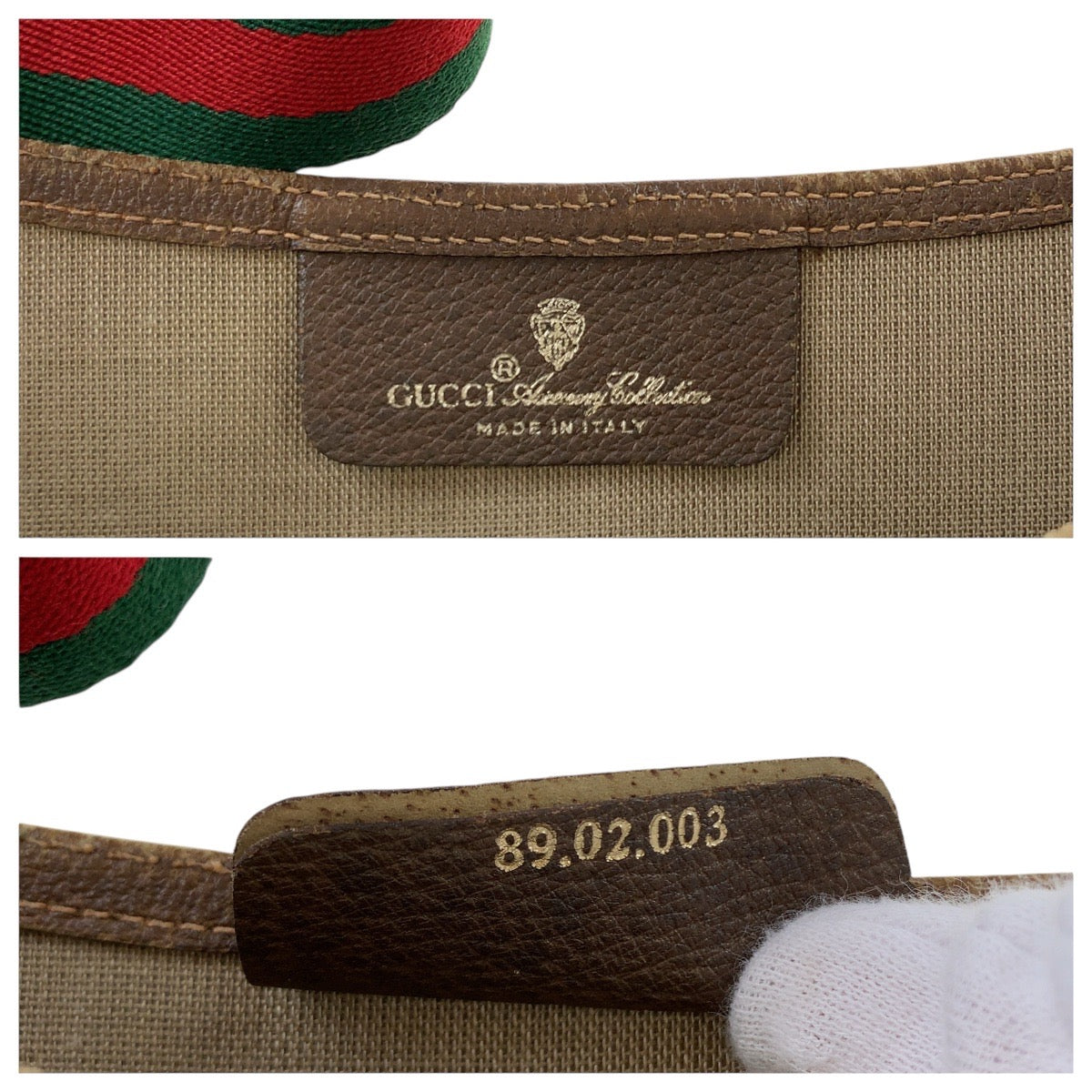 16210
GUCCI グッチ ヴィンテージ オールドグッチ シェリーライン インターロッキング ブラウン GGスプリームキャンバス / レザー 89 02 003 トートバッグ ショルダーバッグ  レディース
