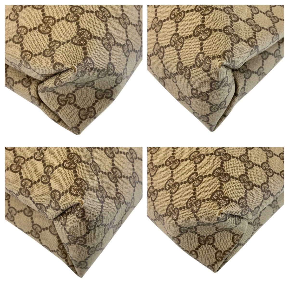 16211
GUCCI グッチ シェリーライン オールドグッチ ベージュ ブラウン ゴールド金具 GGスプリームキャンバス / レザー 39 02 091 トートバッグ ショルダーバッグ  レディース