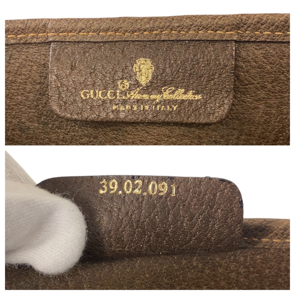 16211
GUCCI グッチ シェリーライン オールドグッチ ベージュ ブラウン ゴールド金具 GGスプリームキャンバス / レザー 39 02 091 トートバッグ ショルダーバッグ  レディース