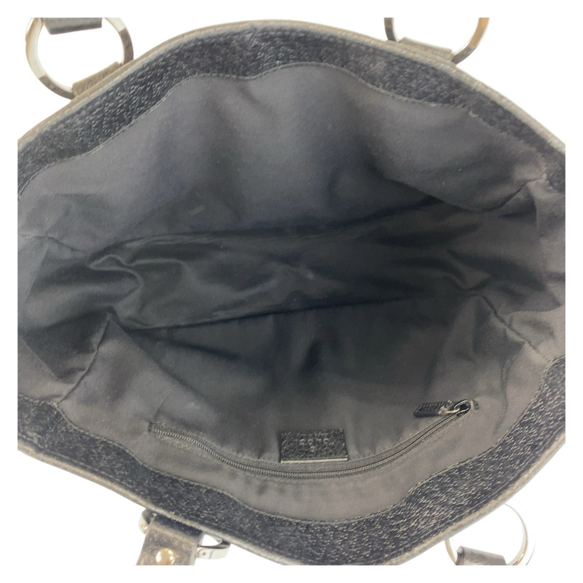 16212
GUCCI グッチ ブラック 黒 GGキャンバス / レザー 113019 トートバッグ ショルダーバッグ  レディース