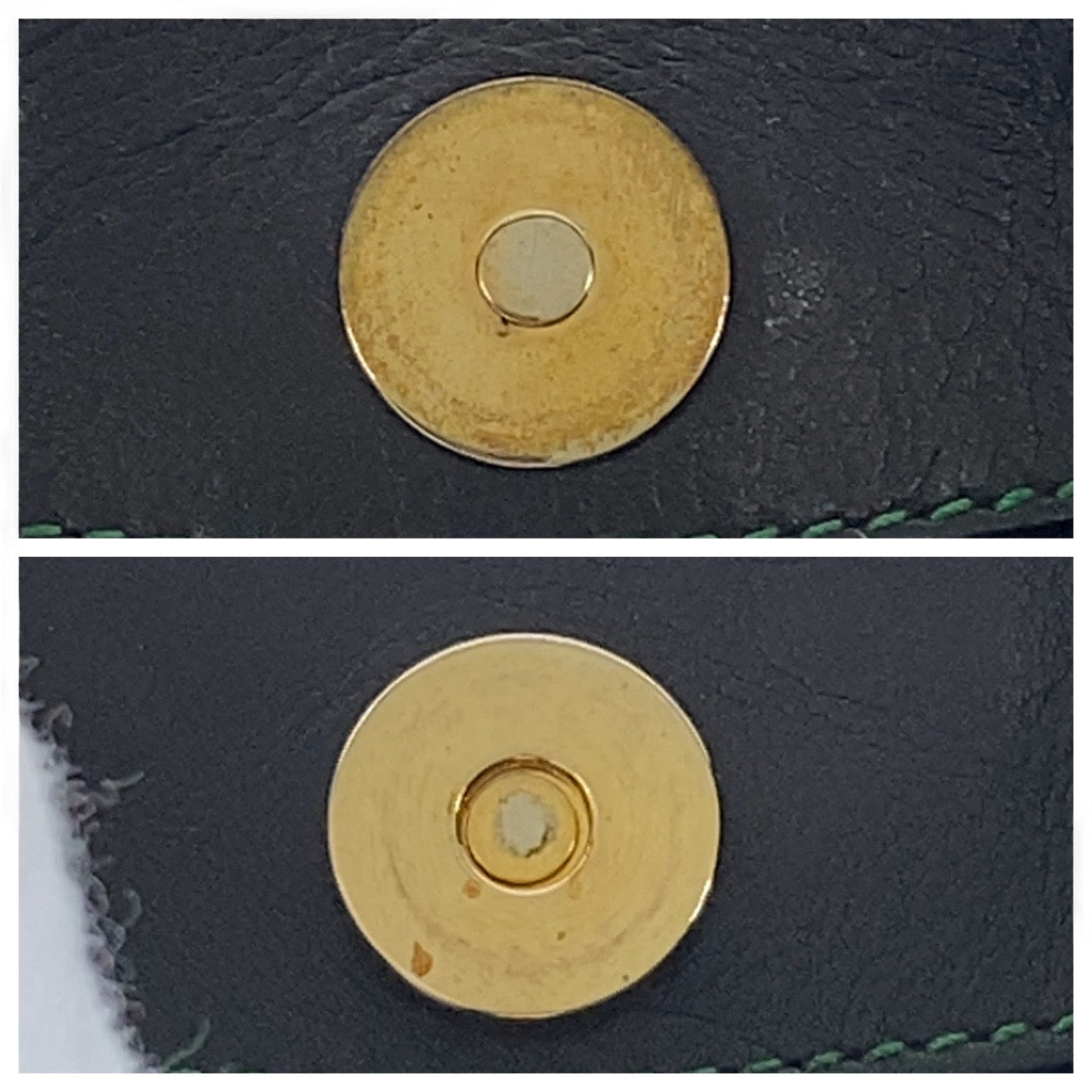 16215
GUCCI グッチ グリーン ブラック ゴールド金具 ナイロン / レザー 189885 ショルダーバッグ ホーボー レディース AB56