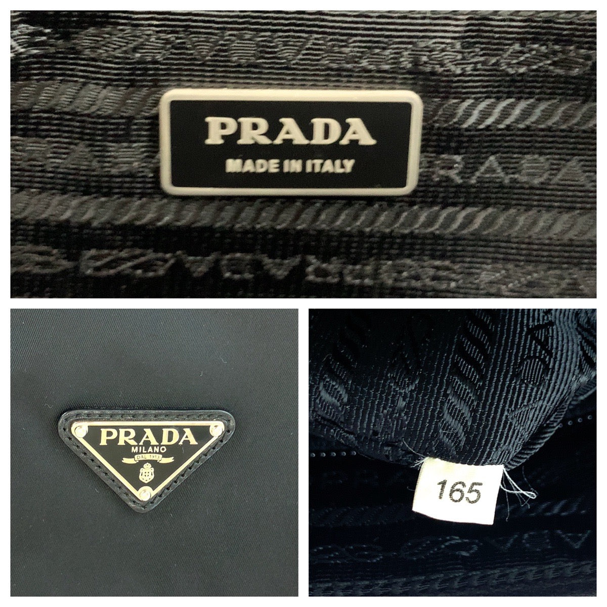 16217
PRADA プラダ テスート 三角ロゴプレート 男女兼用 ブラック 黒 シルバー金具 ナイロン BT0643 ショルダーバッグ メッセンジャーバッグ  メンズ A54
