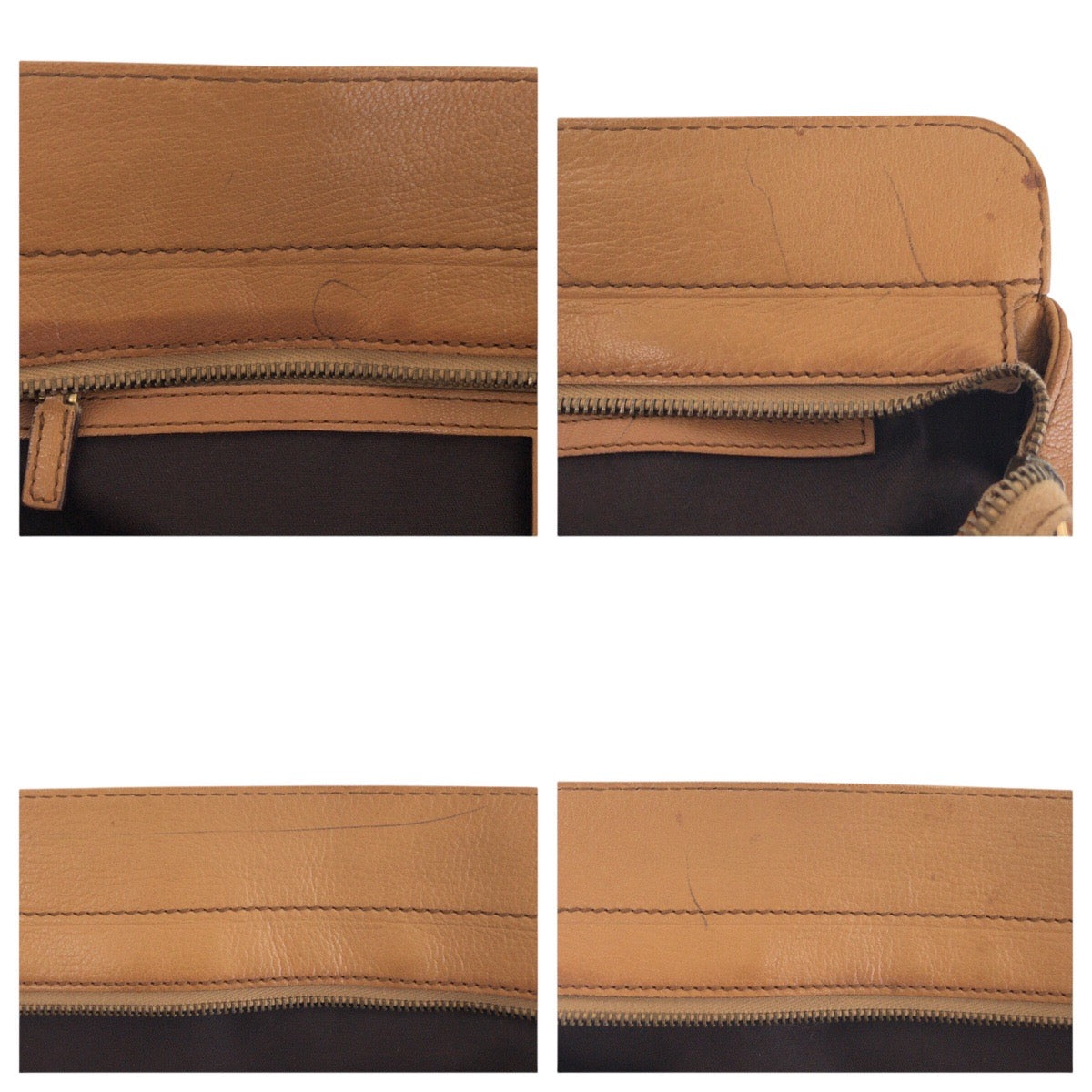 16218
GUCCI グッチ インターロッキングG ブロンディ スタッズ ブラウン ゴールド金具 レザー 121551 トートバッグ ハンドバッグ  レディース B16