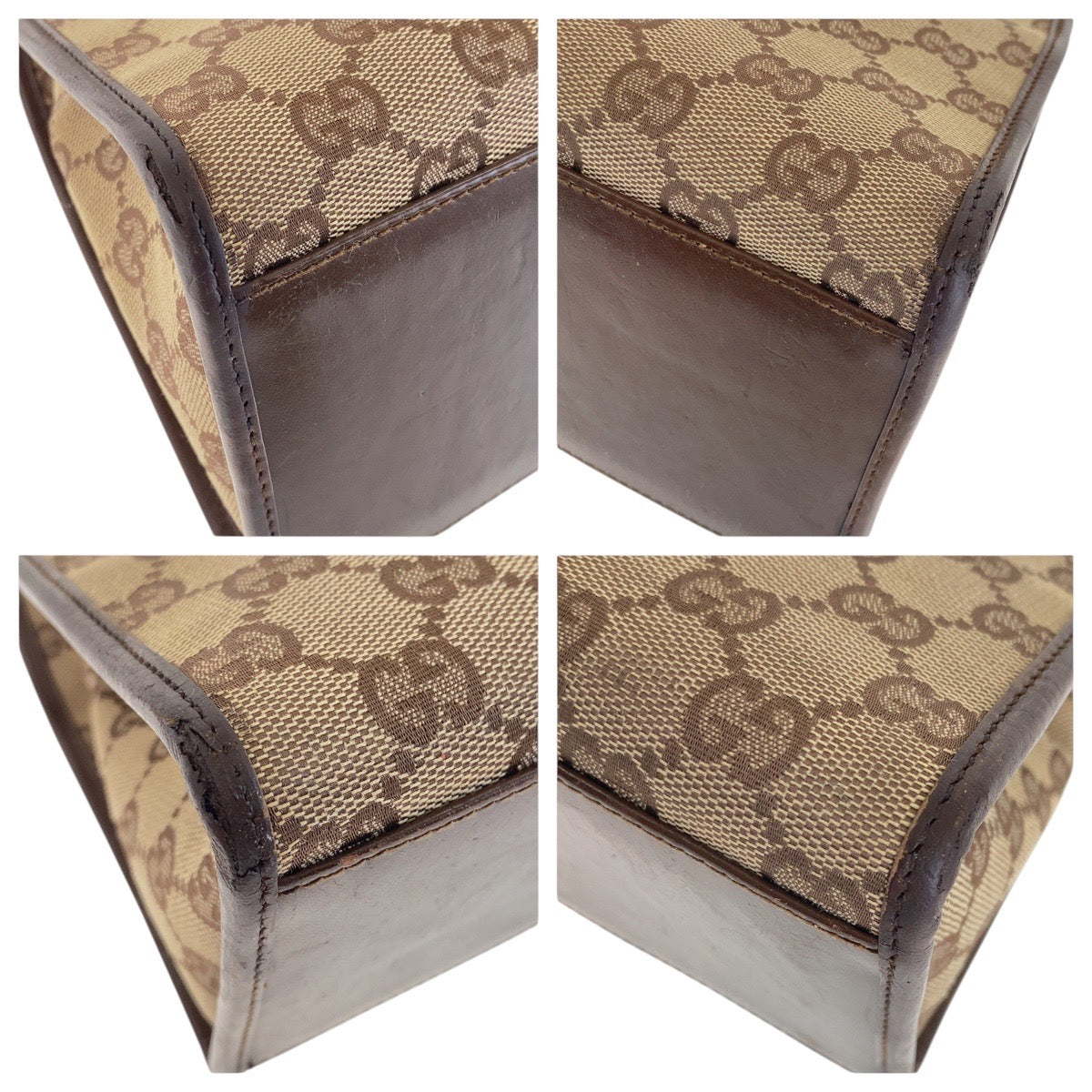 16222
GUCCI グッチ ジャッキー ベージュ ブラウン シルバー金具 GGキャンバス / レザー 002 1067 ショルダーバッグ ハンドバッグ  レディース
