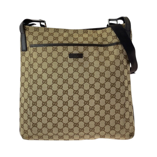 16223
GUCCI グッチ ベージュ ブラウン GGキャンバス / レザー 122791 ショルダーバッグ メッセンジャーバッグ レディース ABP35