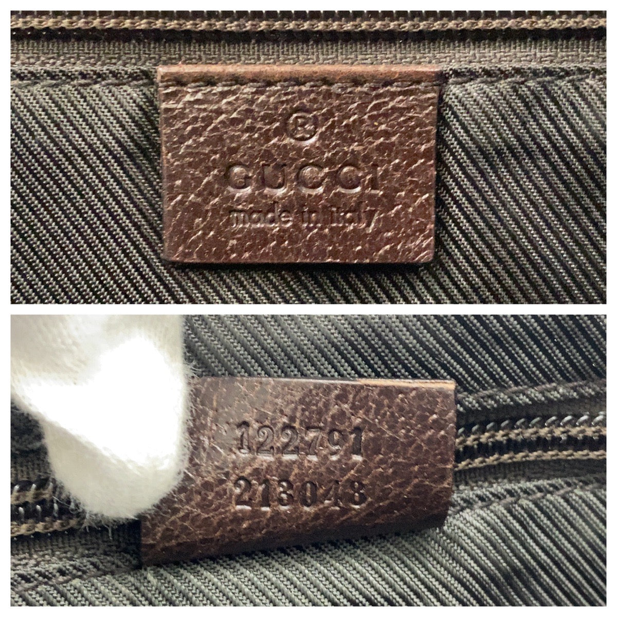 16223
GUCCI グッチ ベージュ ブラウン GGキャンバス / レザー 122791 ショルダーバッグ メッセンジャーバッグ  レディース ABP35