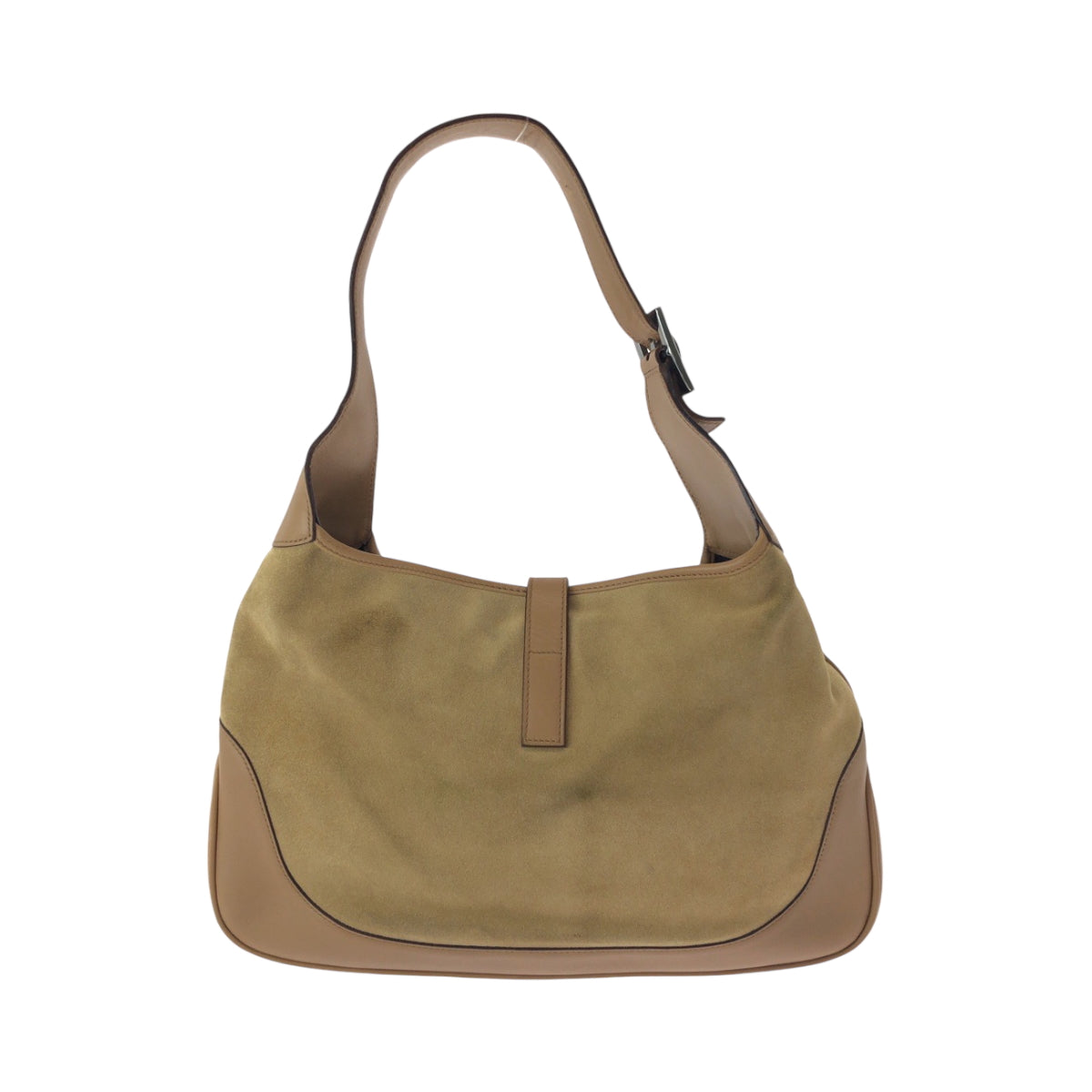 16228
GUCCI グッチ ジャッキー キャメル ブラウン シルバー金具 スウェード 001 3306 ワンショルダーバッグ 肩掛け  レディース ABP40