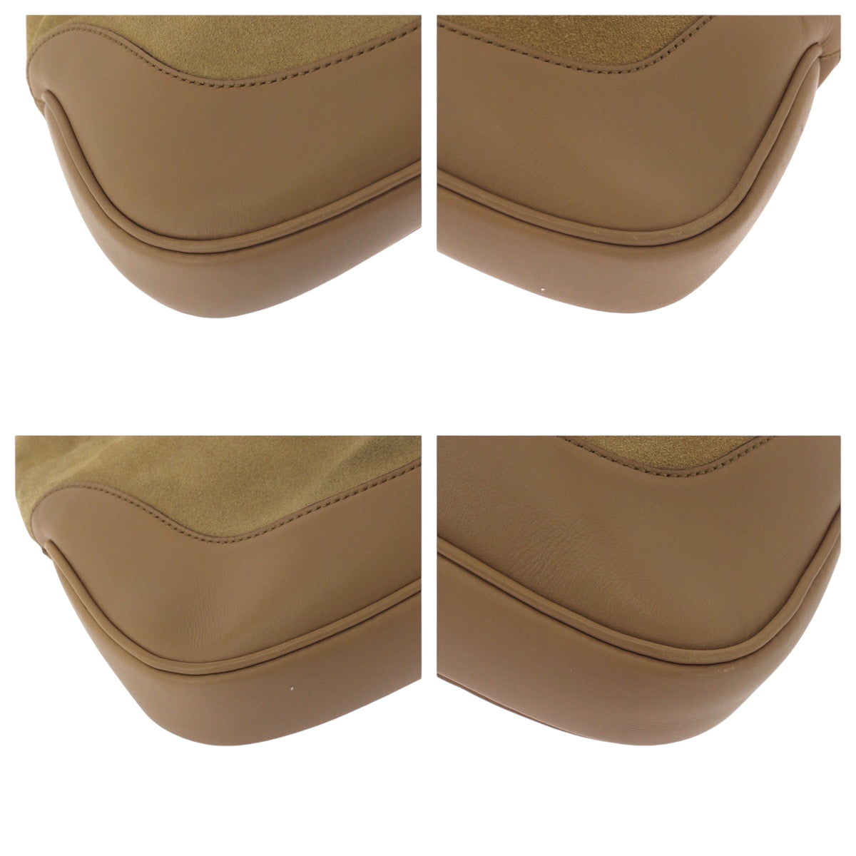 16228
GUCCI グッチ ジャッキー キャメル ブラウン シルバー金具 スウェード 001 3306 ワンショルダーバッグ 肩掛け  レディース ABP40