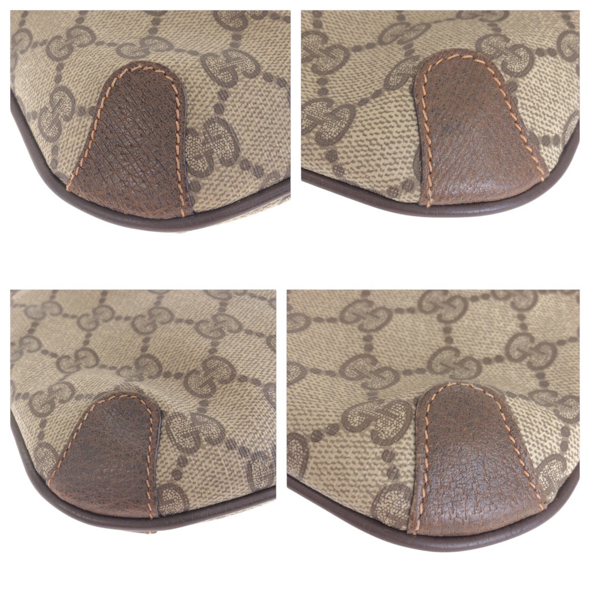 16229
GUCCI グッチ ヴィンテージ オールドグッチ ブラウン ベージュ ゴールド金具 GGスプリームキャンバス / レザー 89 02075 クラッチバッグ セカンドバッグ  メンズ AB16