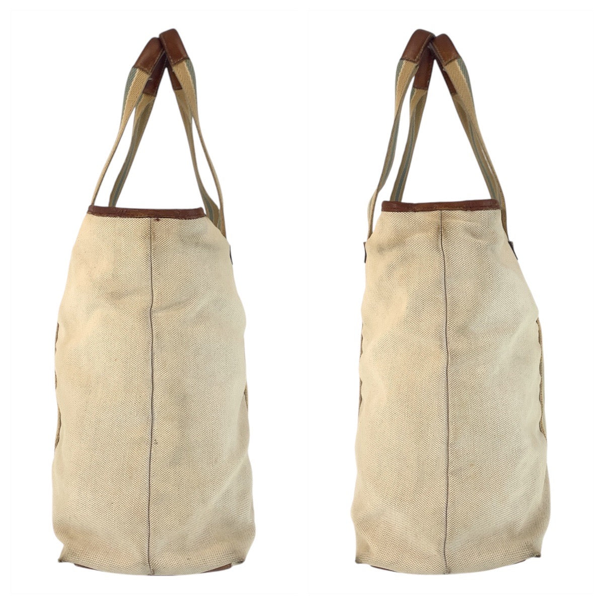 16231
GUCCI グッチ シェリーライン ベージュ ブラウン ゴールド金具 キャンバス / レザー 170594 トートバッグ ショルダーバッグ  レディース