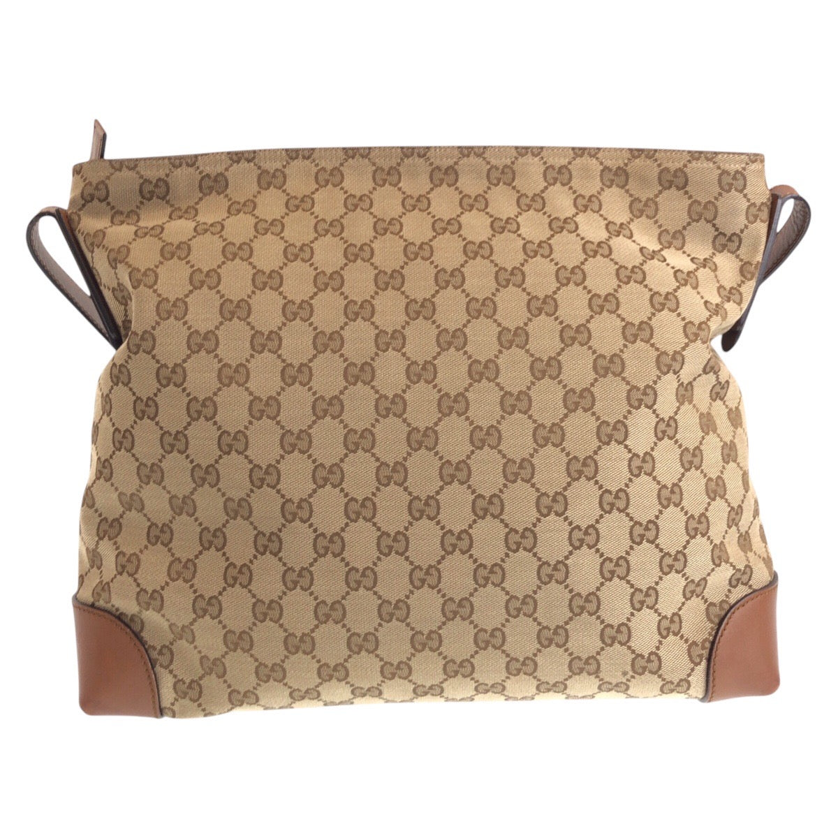 16236
GUCCI グッチ シェリーライン ベージュ ブラウン キャメル シルバー金具 GGキャンバス / レザー 308930 ショルダーバッグ メッセンジャーバッグ  レディース
