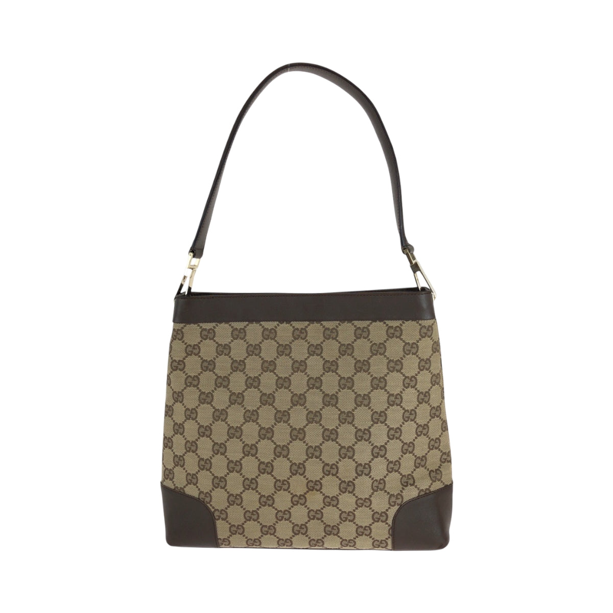 16238
GUCCI グッチ ブラウン ゴールド金具 GGキャンバス 001 4231 ワンショルダーバッグ 肩掛け  レディース