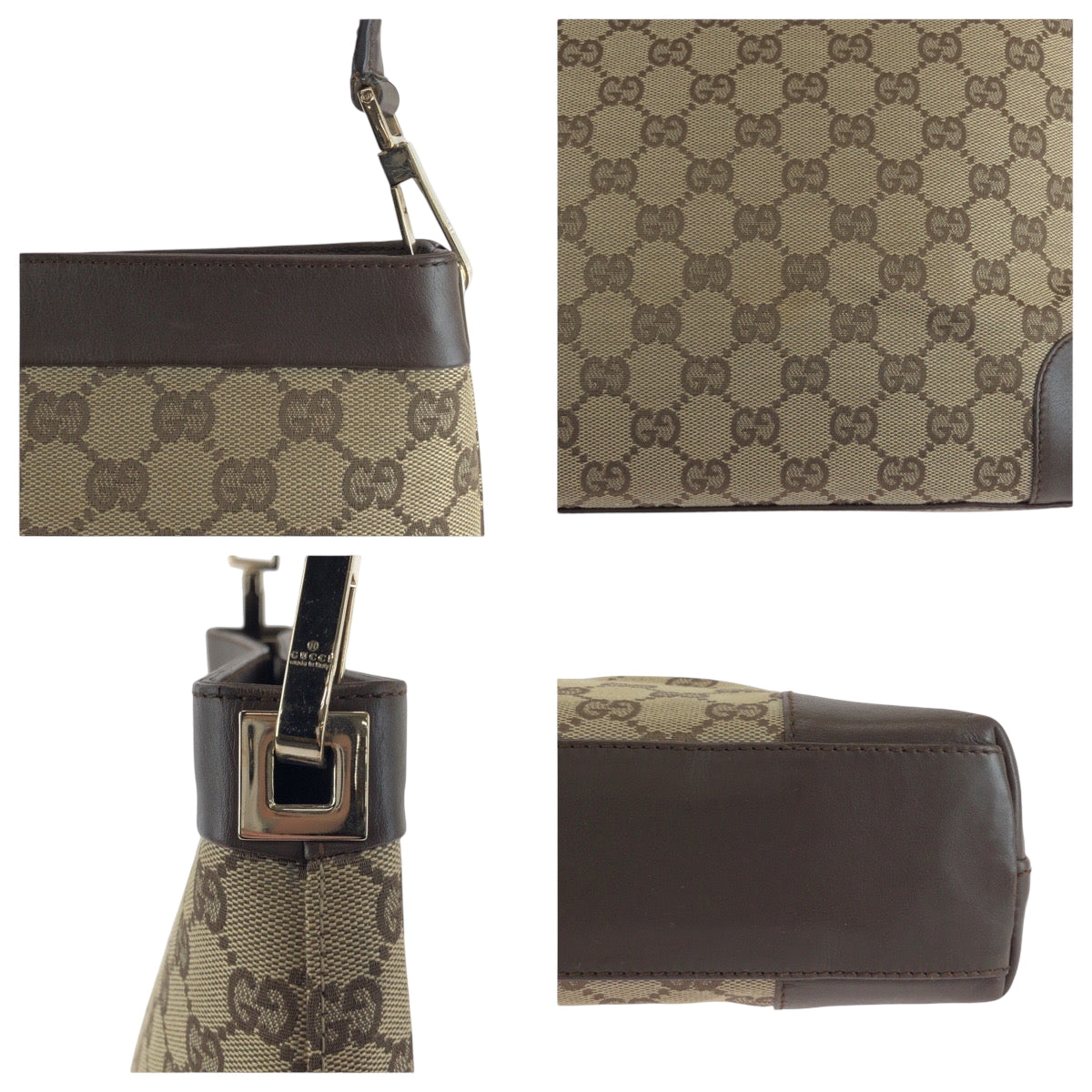 16238
GUCCI グッチ ブラウン ゴールド金具 GGキャンバス 001 4231 ワンショルダーバッグ 肩掛け  レディース ABP39