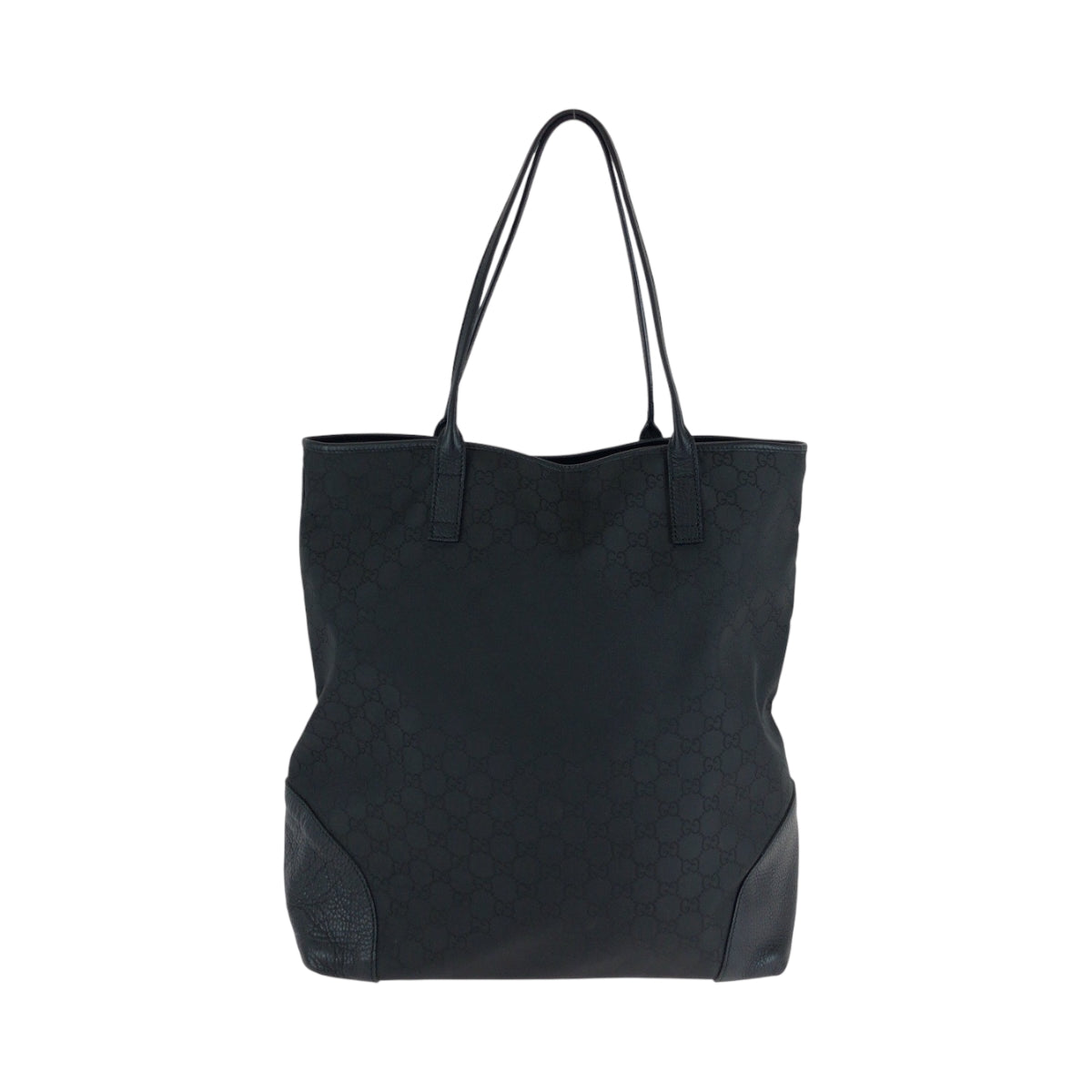 16239
GUCCI グッチ ブラック 黒 ゴールド金具 ナイロン 263345 トートバッグ ハンドバッグ  レディース ABP52