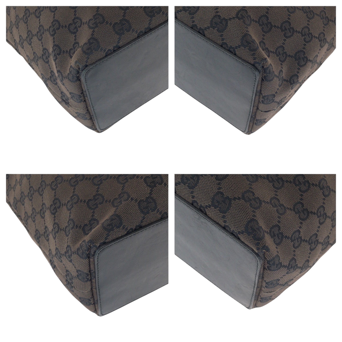 16241
GUCCI グッチ ブラウン ブラック 黒 ゴールド金具 GGキャンバス 002 1098 トートバッグ ショルダーバッグ  レディース ABP35