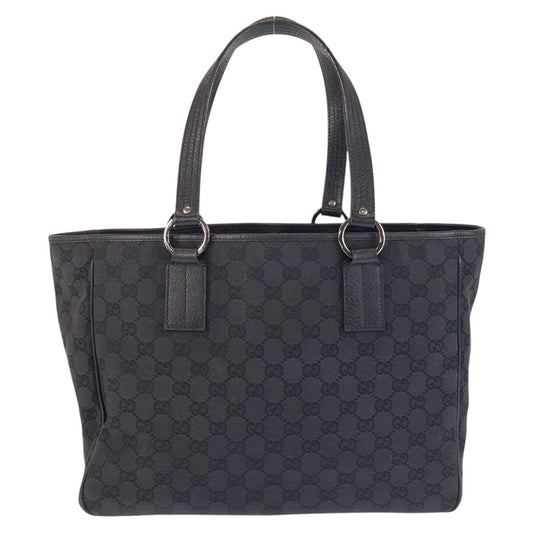 16242
GUCCI グッチ ブラック 黒 GGキャンバス / レザー 113017 トートバッグ ショルダーバッグ  レディース ABP39