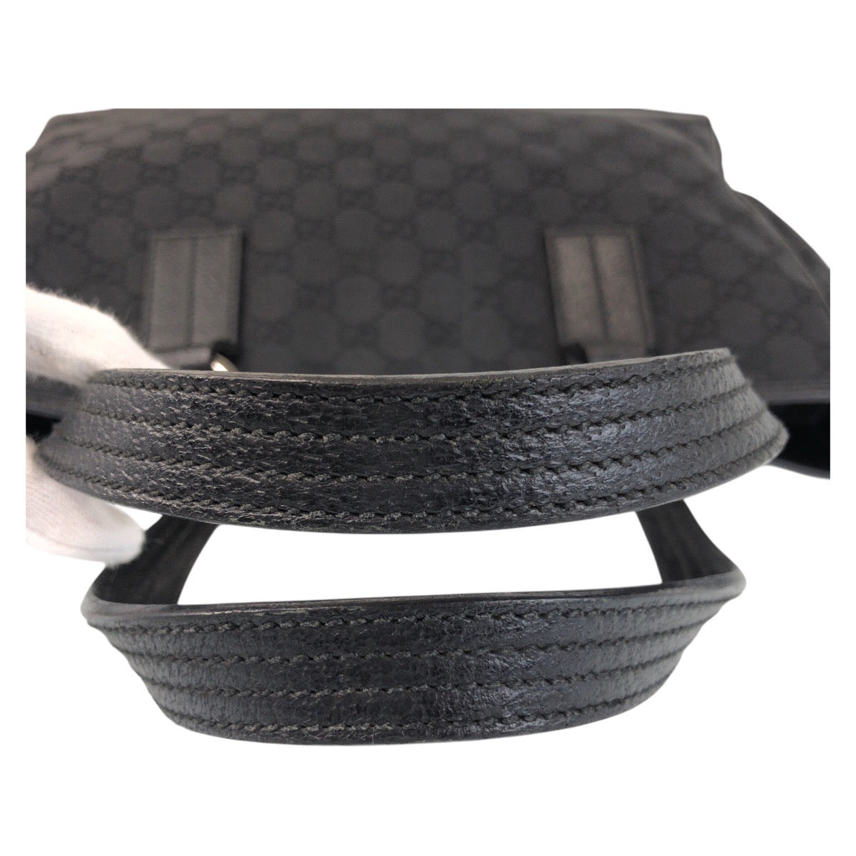 16242
GUCCI グッチ ブラック 黒 GGキャンバス / レザー 113017 トートバッグ ショルダーバッグ  レディース ABP39