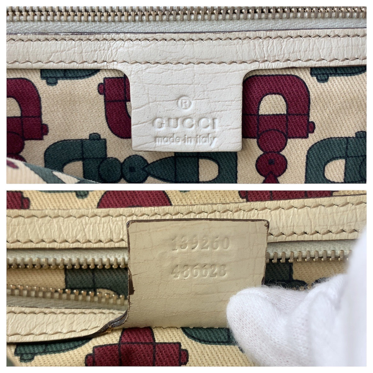 16245
GUCCI グッチ シェリーライン ブラウン ホワイト ゴールド金具 GGキャンバス / レザー 139260 トートバッグ ショルダーバッグ  レディース ABP40