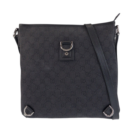 16248
GUCCI グッチ アビー ブラック 黒 シルバー金具 GGキャンバス / レザー 268642 ショルダーバッグ メッセンジャーバッグ レディース A48