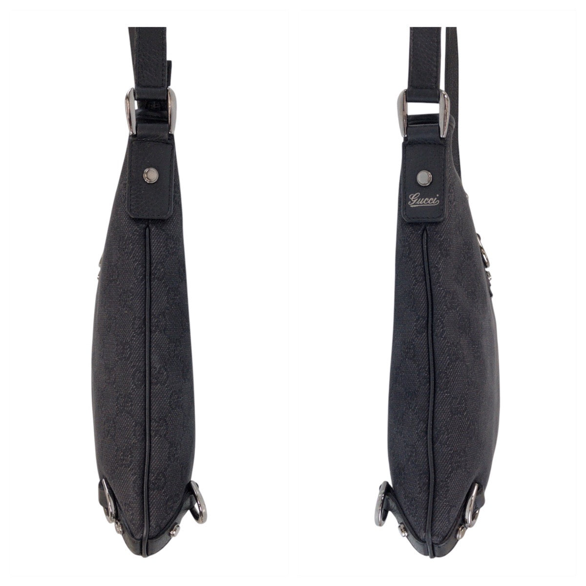 16248
GUCCI グッチ アビー ブラック 黒 シルバー金具 GGキャンバス / レザー 268642 ショルダーバッグ メッセンジャーバッグ  レディース A48