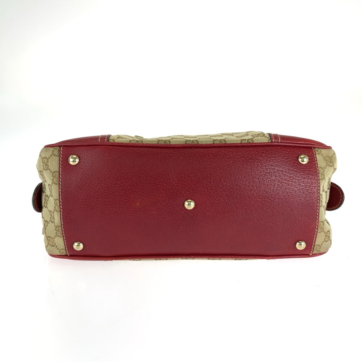 16250
GUCCI グッチ プリンシー シェリーリボン ベージュ レッド ゴールド金具 GGキャンバス 161720 ハンドバッグ ミニボストンバッグ  レディース ABP39
