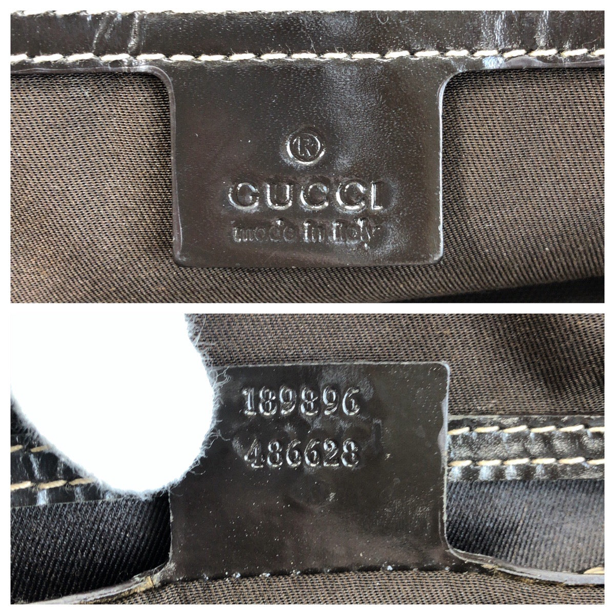 16252
GUCCI グッチ ベージュ ブラウン ゴールド金具 GGスプリームキャンバス / レザー 189896 トートバッグ ショルダーバッグ  レディース ABP39