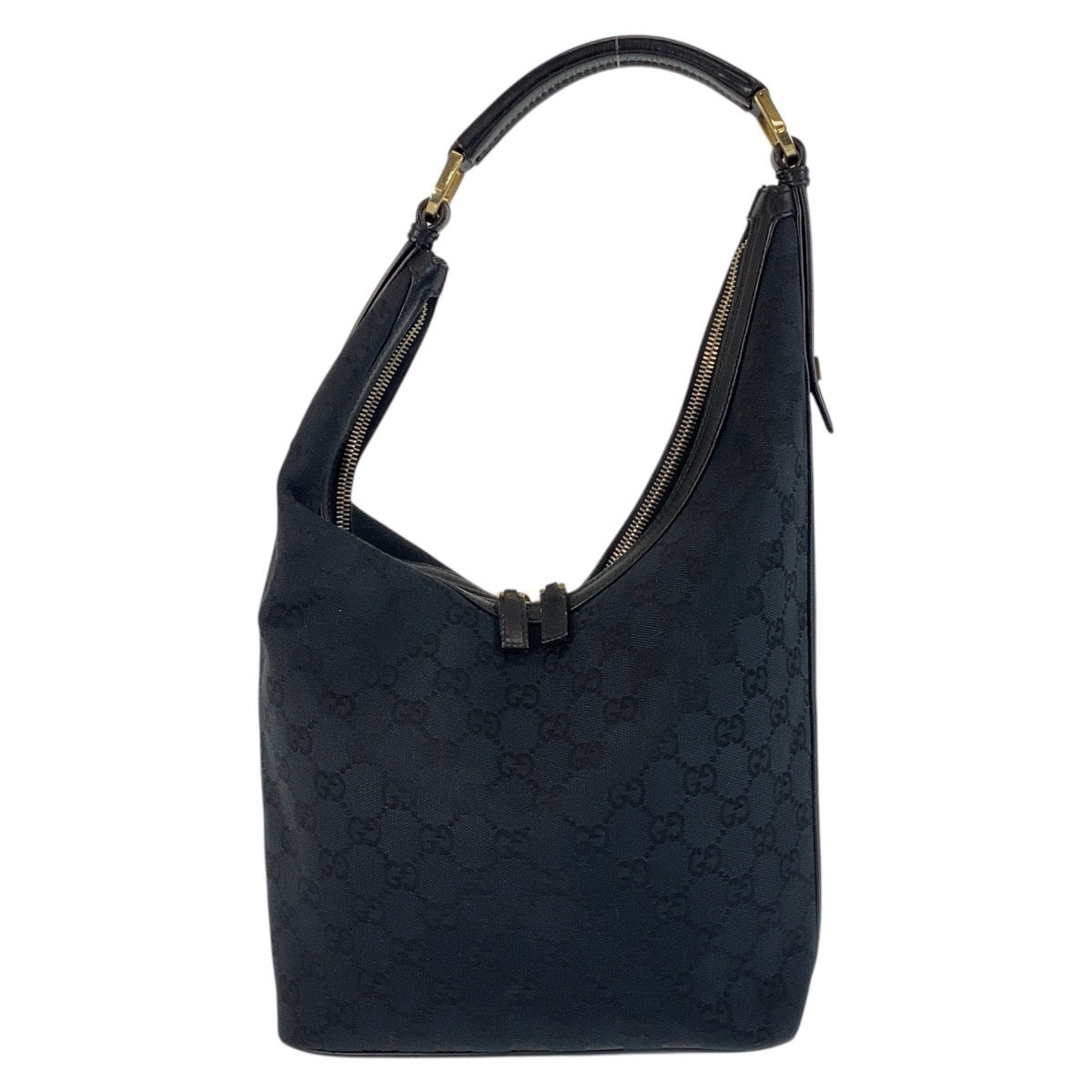 16260
GUCCI グッチ ブラック 黒 ゴールド金具 GGキャンバス / レザー 001 4288 ショルダーバッグ  レディース A45