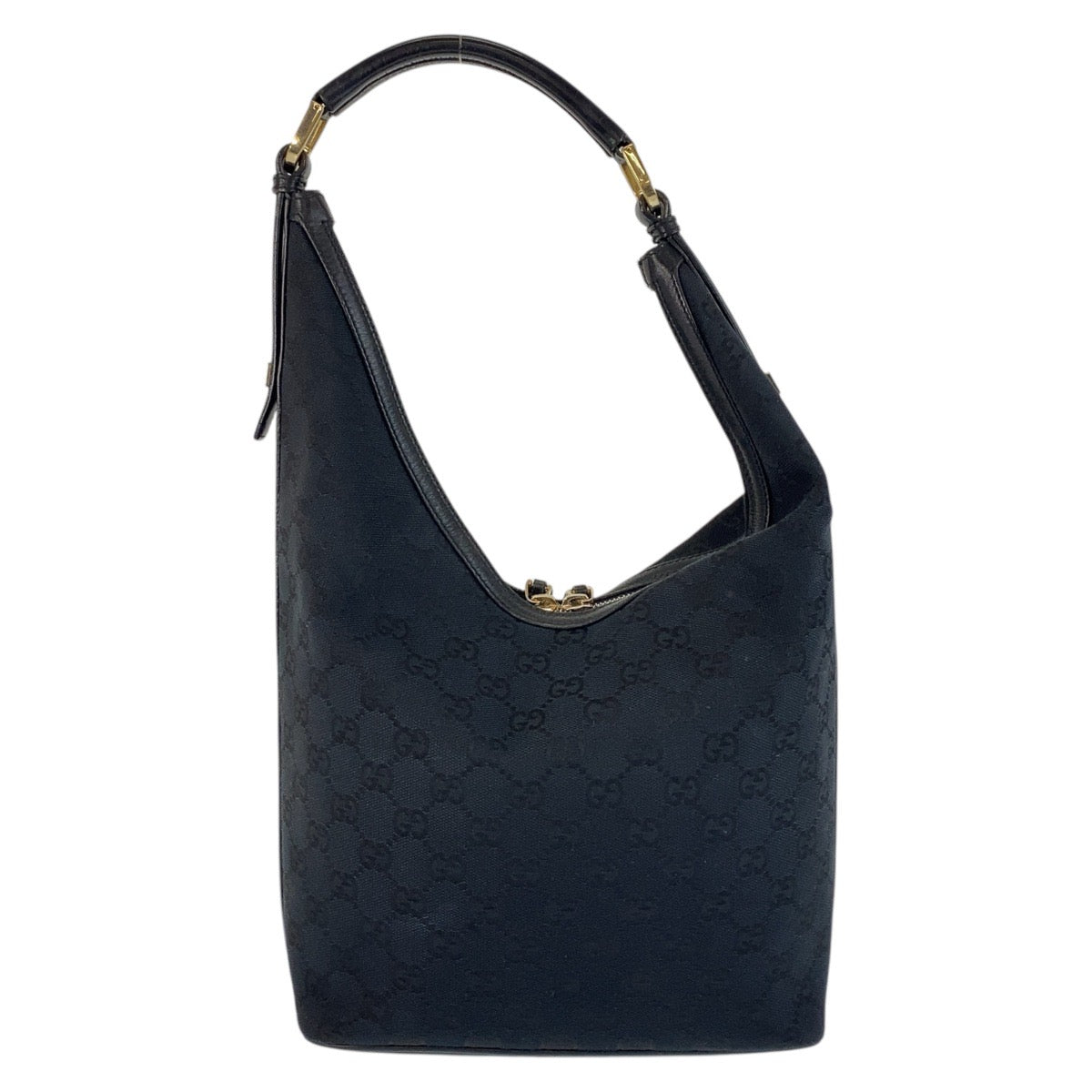 16260
GUCCI グッチ ブラック 黒 ゴールド金具 GGキャンバス / レザー 001 4288 ショルダーバッグ  レディース A45