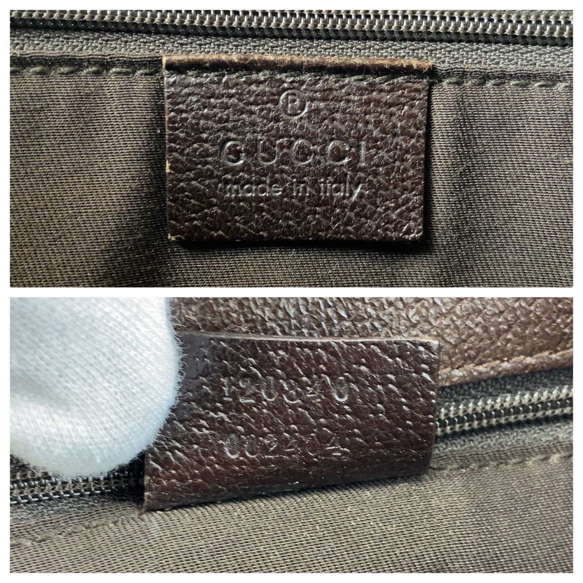 16269
GUCCI グッチ ベージュ ブラウン シルバー金具 GGキャンバス / レザー 120840 トートバッグ ショルダーバッグ  レディース A43