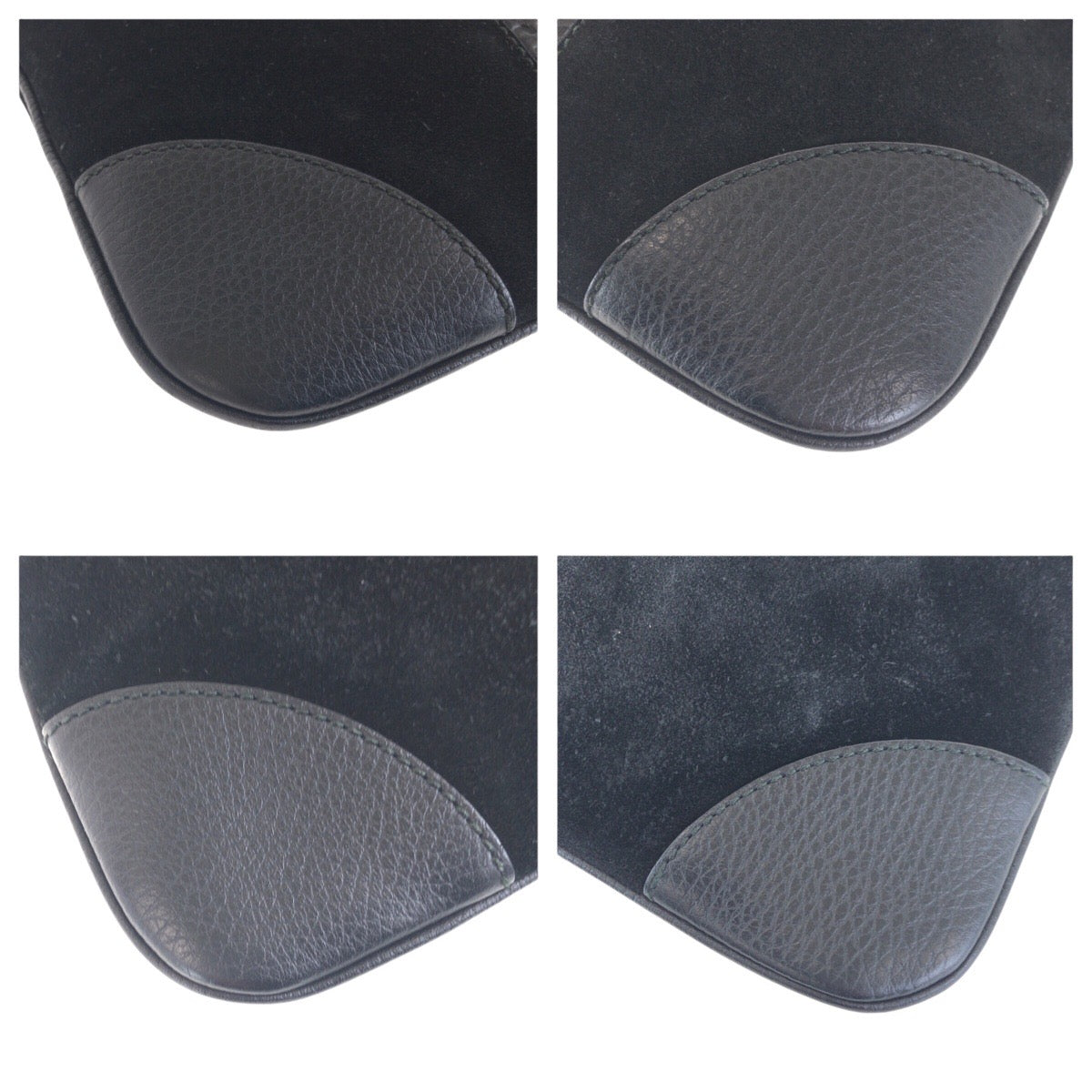 16272
GUCCI グッチ ブラック シルバー金具 スウェード / レザー 272 396 斜め掛け ショルダーバッグ  レディース A46