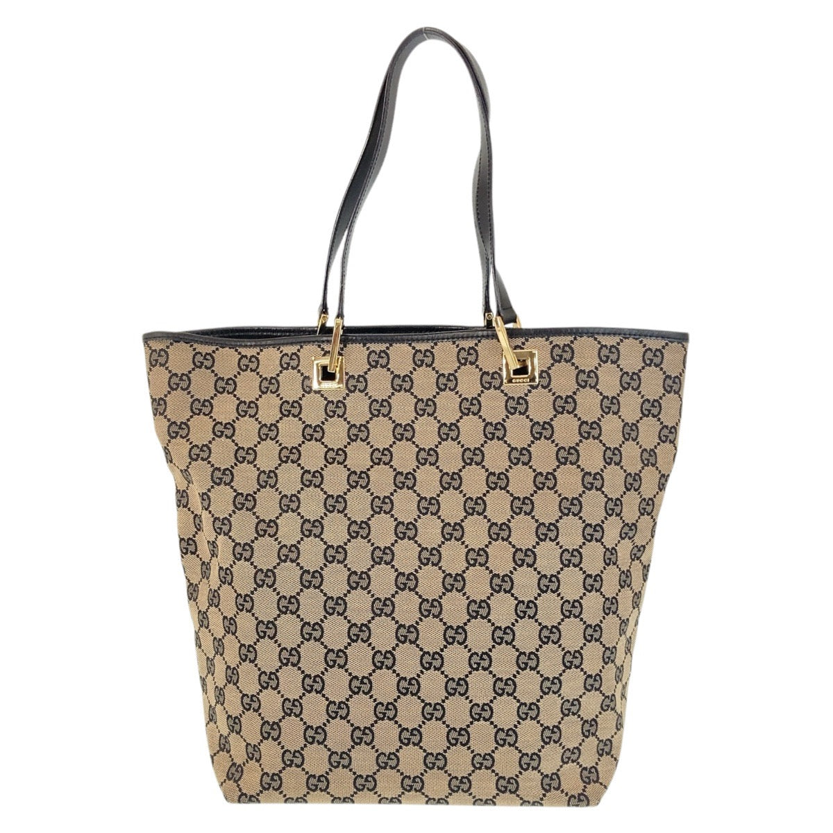 16275
GUCCI グッチ ブラック 黒 ゴールド金具 GGキャンバス / レザー 002 1098 トートバッグ ショルダーバッグ  レディース ABP39
