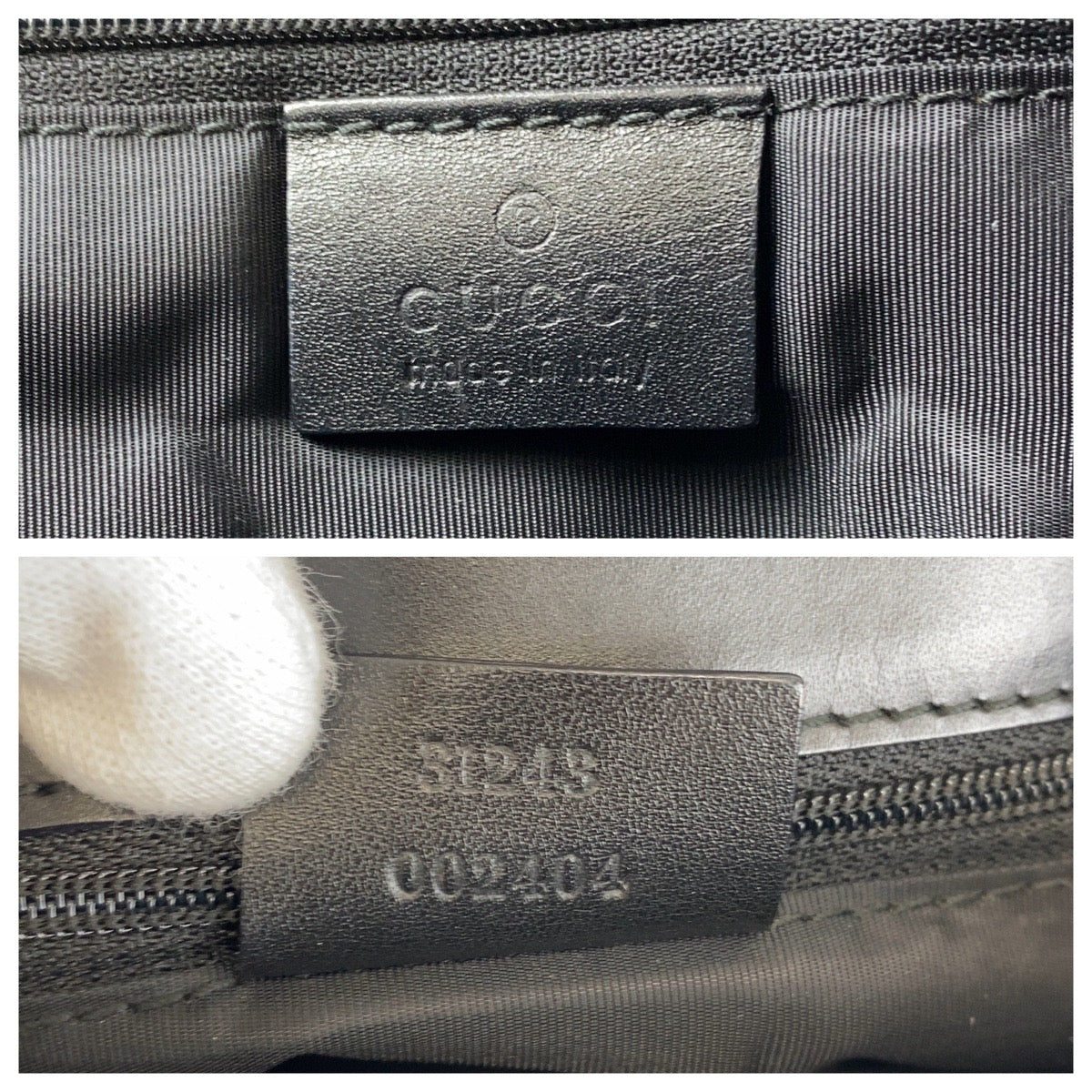 16276
GUCCI グッチ ブラック 黒 シルバー金具 GGキャンバス / レザー 31243 トートバッグ ショルダーバッグ  レディース A40