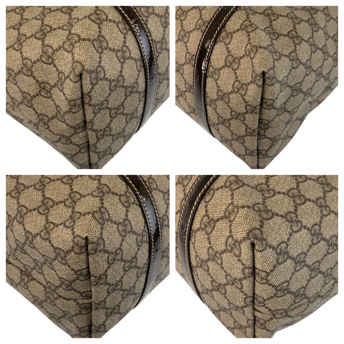 16277
GUCCI グッチ ベージュ ブラウン ゴールド金具 GGスプリームキャンバス / レザー 197953 トートバッグ ショルダーバッグ  レディース ABP44