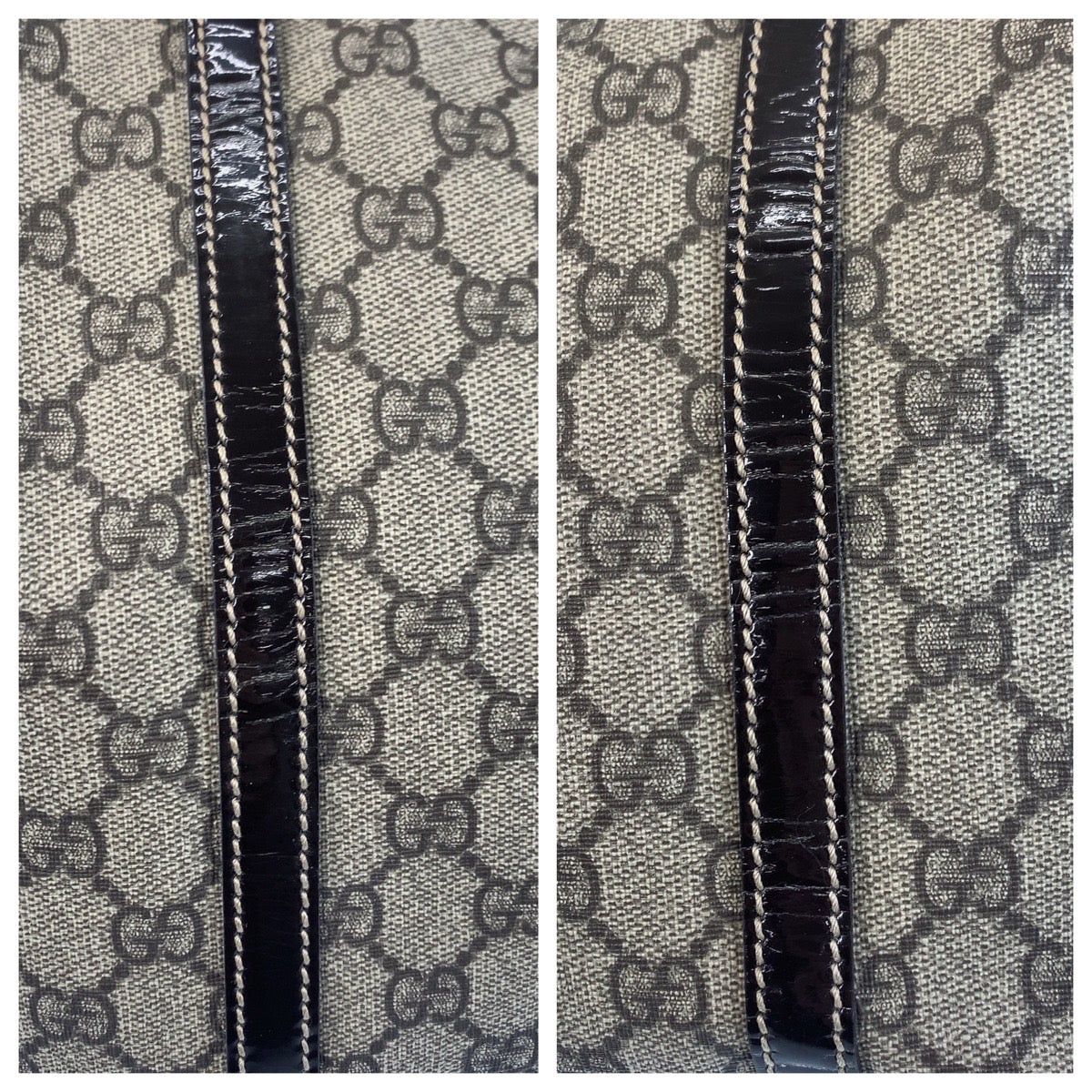 16277
GUCCI グッチ ベージュ ブラウン ゴールド金具 GGスプリームキャンバス / レザー 197953 トートバッグ ショルダーバッグ  レディース ABP44