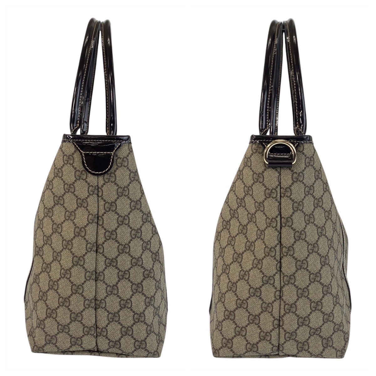 16277
GUCCI グッチ ベージュ ブラウン ゴールド金具 GGスプリームキャンバス / レザー 197953 トートバッグ ショルダーバッグ  レディース ABP44