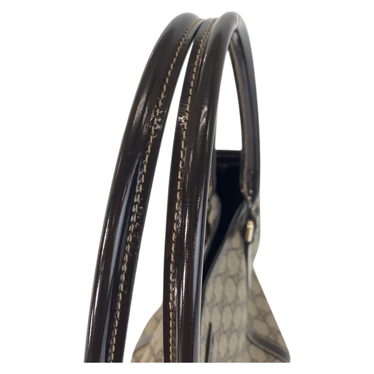 16277
GUCCI グッチ ベージュ ブラウン ゴールド金具 GGスプリームキャンバス / レザー 197953 トートバッグ ショルダーバッグ  レディース ABP44