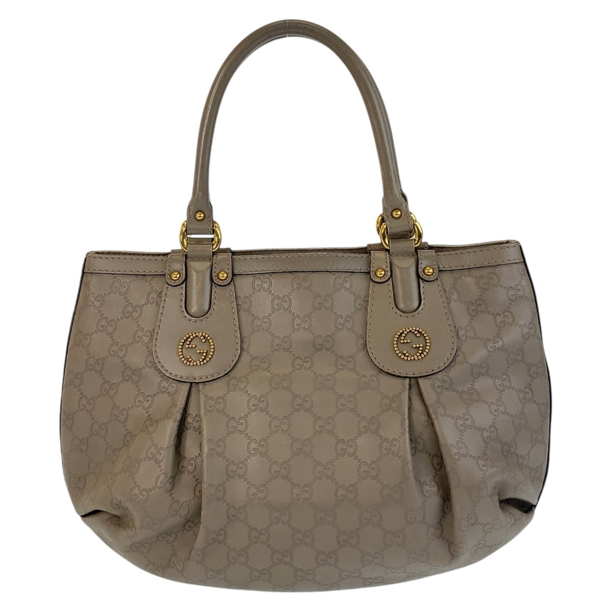 16279
GUCCI グッチ スカーレット グッチシマ グレージュ ゴールド金具 レザー 269953 トートバッグ ショルダーバッグ  レディース ABP50