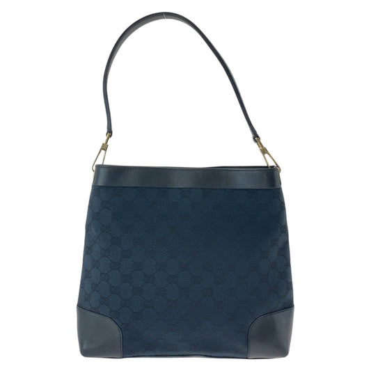 16280
GUCCI グッチ ブラック 黒 ゴールド金具 GGキャンバス / レザー 33900 ショルダーバッグ  レディース ABP40