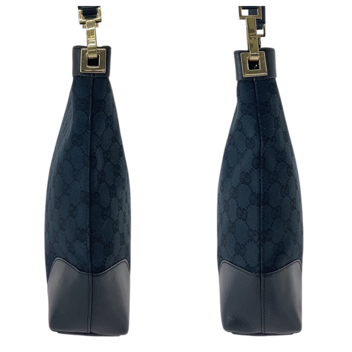 16280
GUCCI グッチ ブラック 黒 ゴールド金具 GGキャンバス / レザー 33900 ショルダーバッグ  レディース ABP40