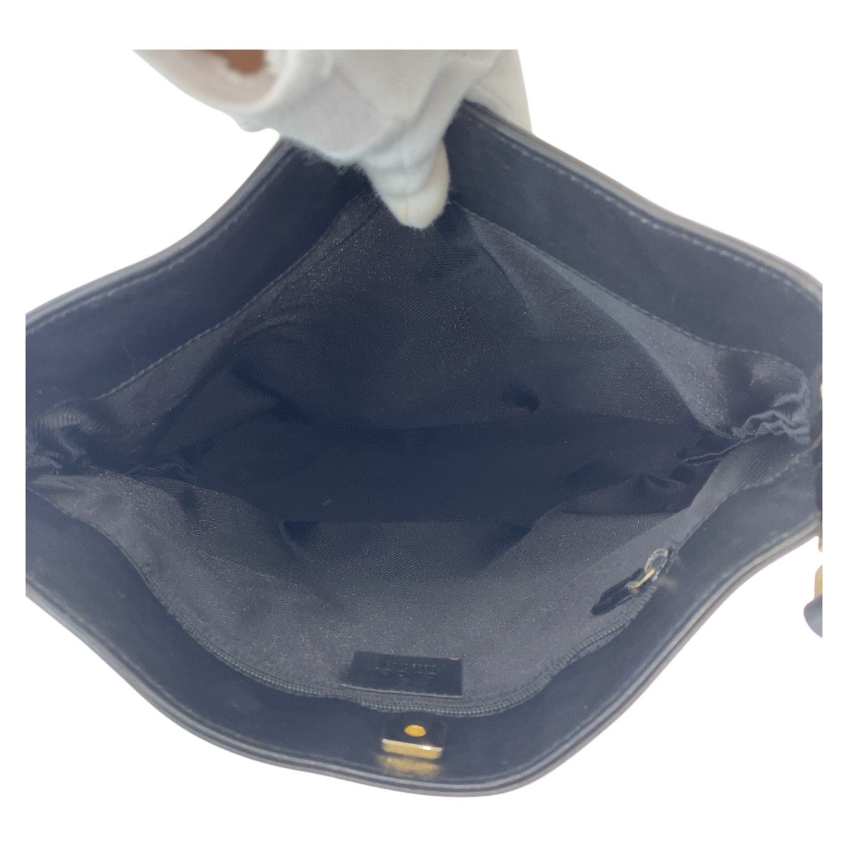 16280
GUCCI グッチ ブラック 黒 ゴールド金具 GGキャンバス / レザー 33900 ショルダーバッグ  レディース ABP40