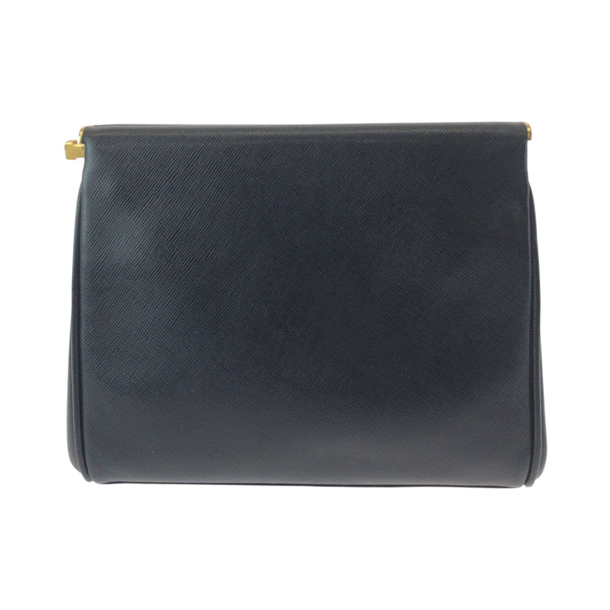 16281
PRADA プラダ ヴィンテージ サフィアーノ ロゴ ブラック 黒 ゴールド金具 レザー セカンドバッグ クラッチバッグ  レディース A26