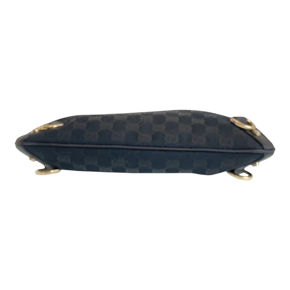 16283
GUCCI グッチ アビー ブラック 黒 ゴールド金具 GGキャンバス / レザー 131326 ショルダーバッグ ポシェット  レディース AB35