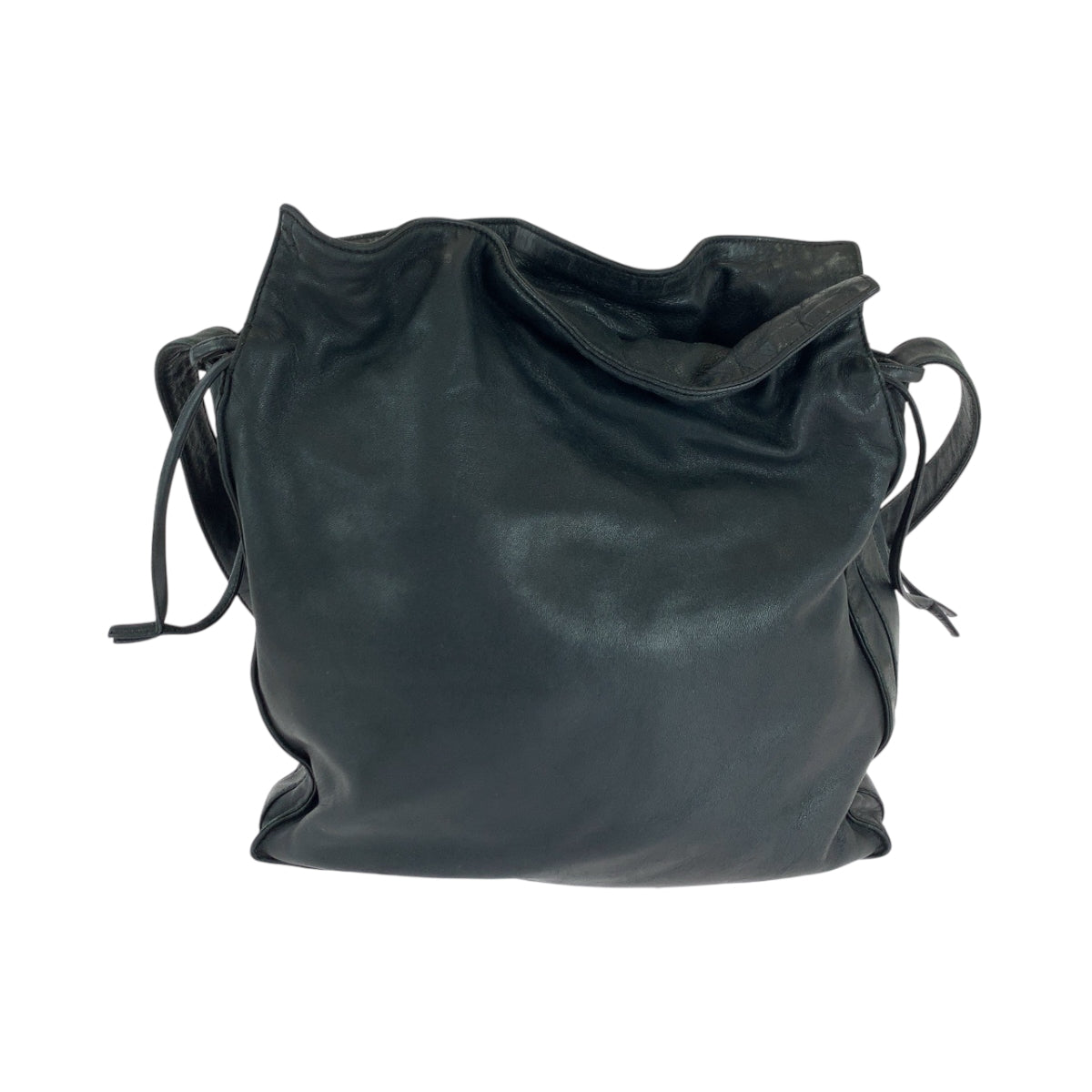 16286
LOEWE ロエベ フラメンコ アナグラム ブラック 黒 シルバー金具 レザー ショルダーバッグ  レディース