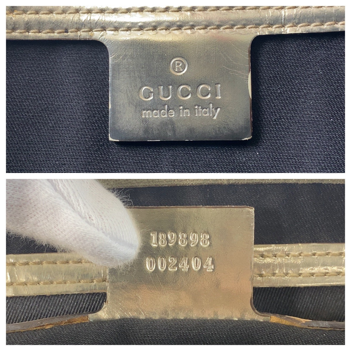 16292
GUCCI グッチ ホワイト ゴールド GGスプリームキャンバス 189898 ハンドバッグ  レディース