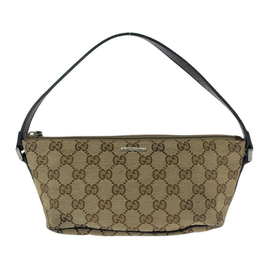 16293
GUCCI グッチ シェリーライン ベージュ ブラウン GGキャンバス / レザー 141809 ハンドバッグ アクセサリーポーチ  レディース ABP33