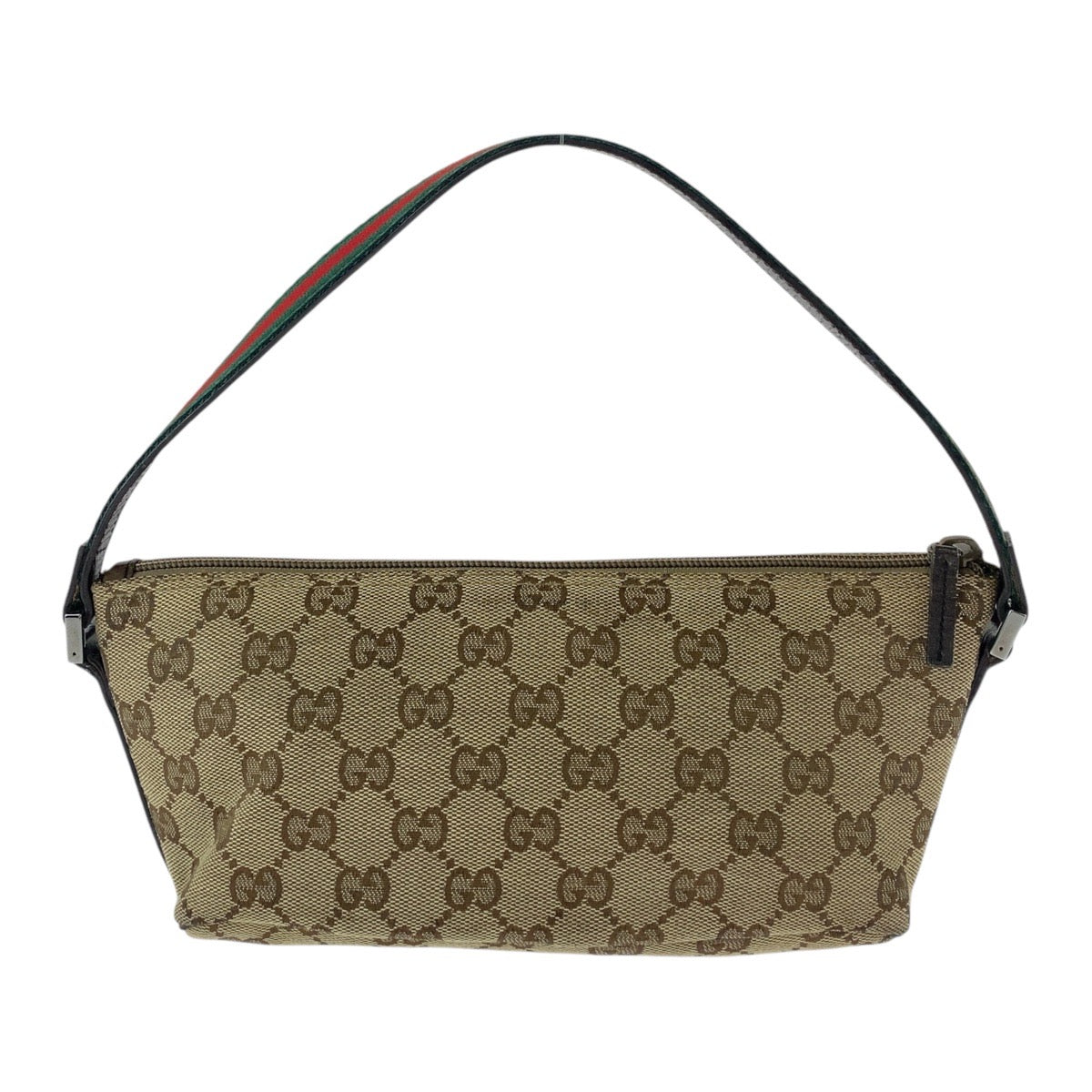16293
GUCCI グッチ シェリーライン ベージュ ブラウン GGキャンバス / レザー 141809 ハンドバッグ アクセサリーポーチ  レディース ABP33