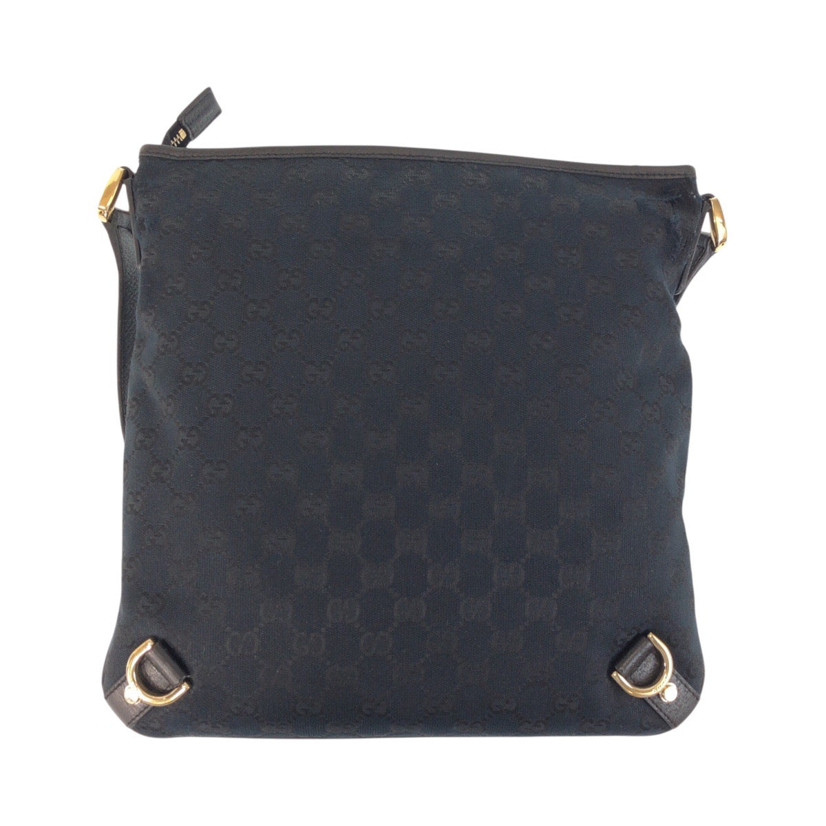 16299
GUCCI グッチ アビー ブラック 黒 ゴールド金具 GGキャンバス / レザー 131326 ショルダーバッグ メッセンジャーバッグ  レディース B12