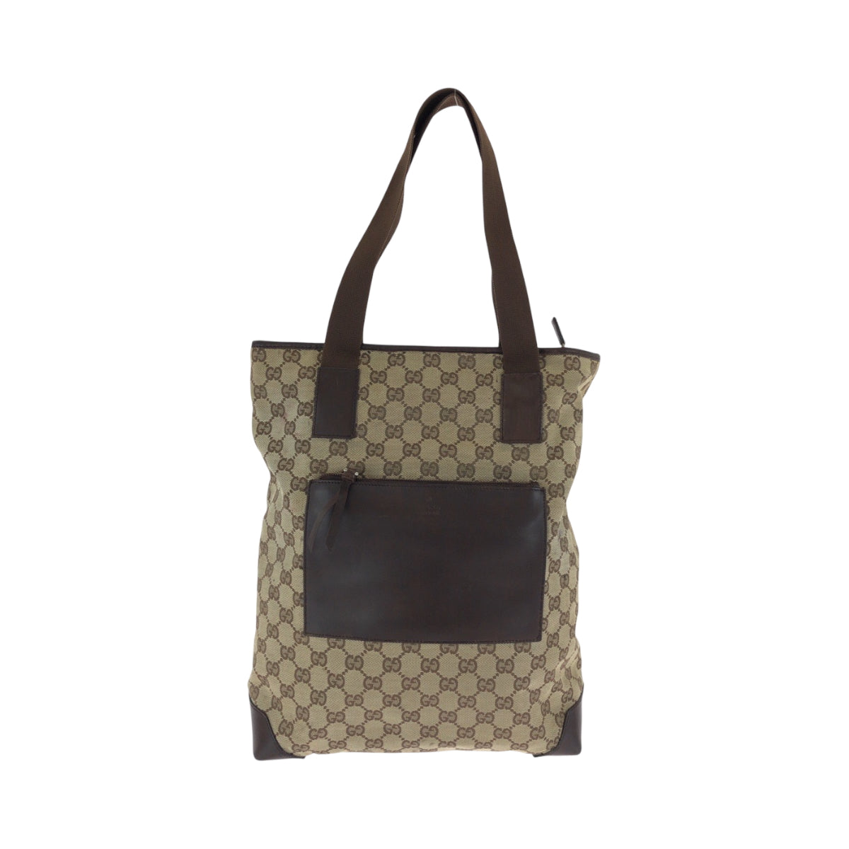 16303
GUCCI グッチ ベージュ ブラウン シルバー金具 GGキャンバス 019 0401 トートバッグ ショルダーバッグ  レディース ABP32
