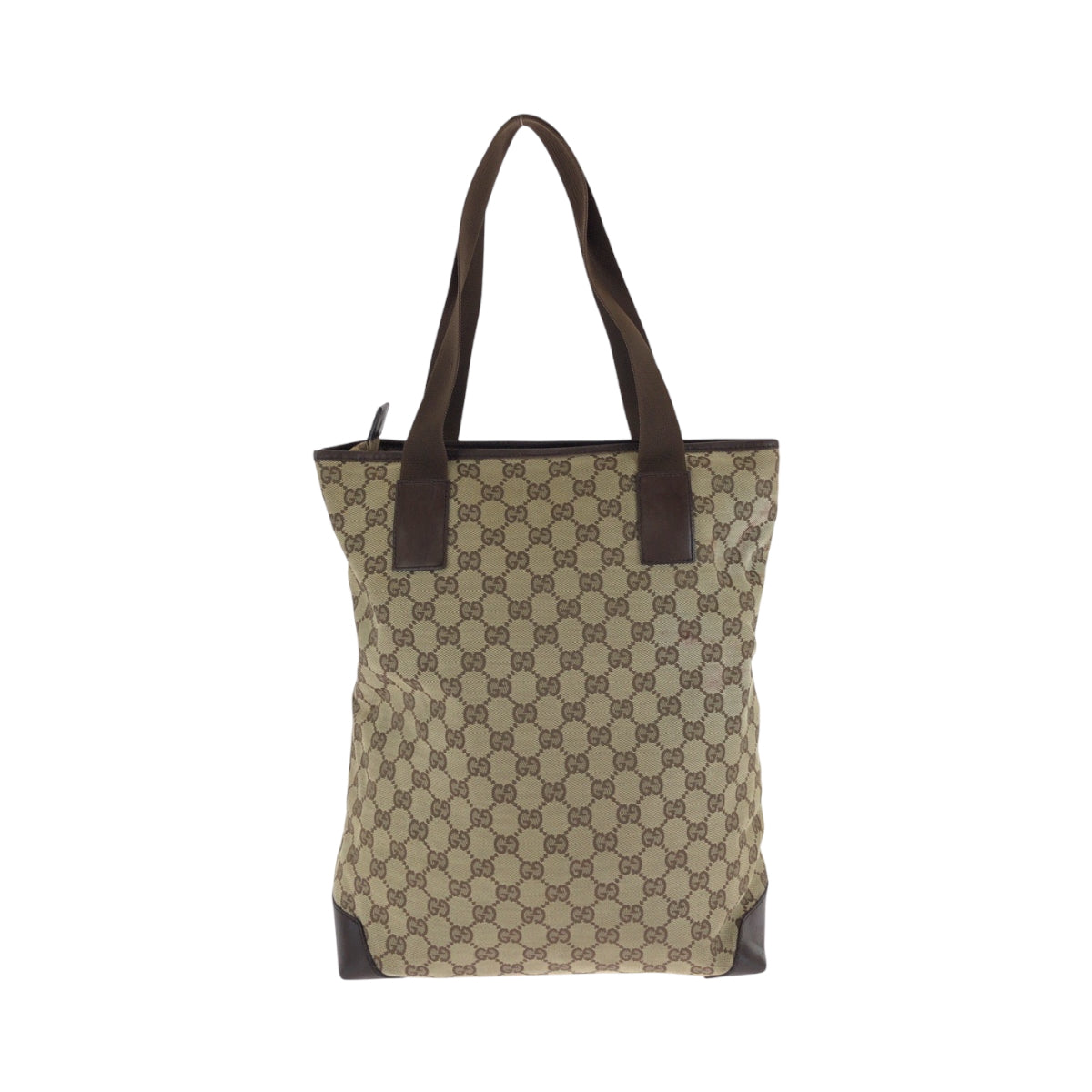 16303
GUCCI グッチ ベージュ ブラウン シルバー金具 GGキャンバス 019 0401 トートバッグ ショルダーバッグ  レディース ABP32